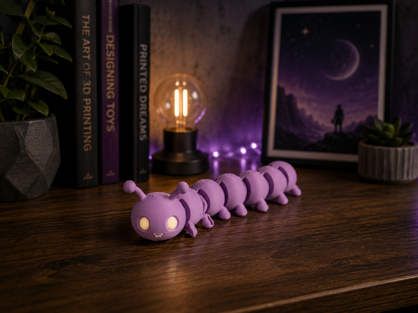 Cute Flexi Caterpillar – Articulated Desk Toy