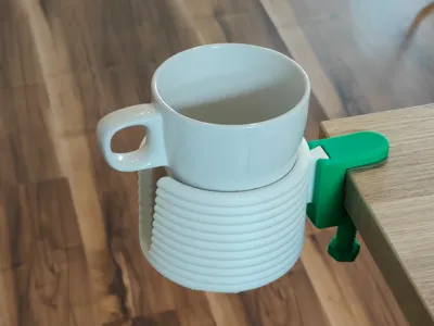 Detachable Table Mounted Spiral Mug Holder