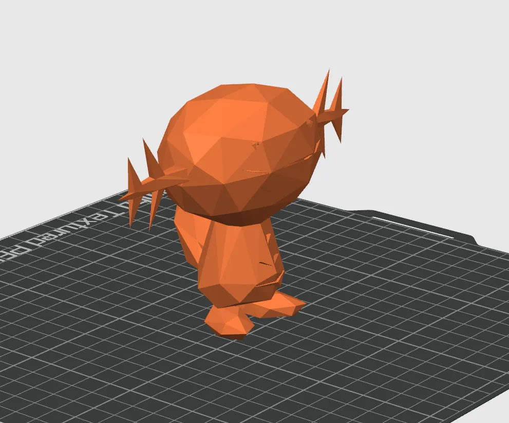 Wooper low poly — Pokémon