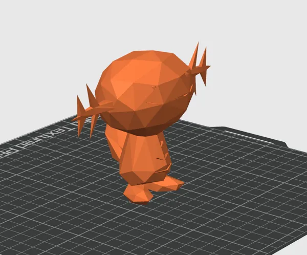 Wooper low poly — Pokémon