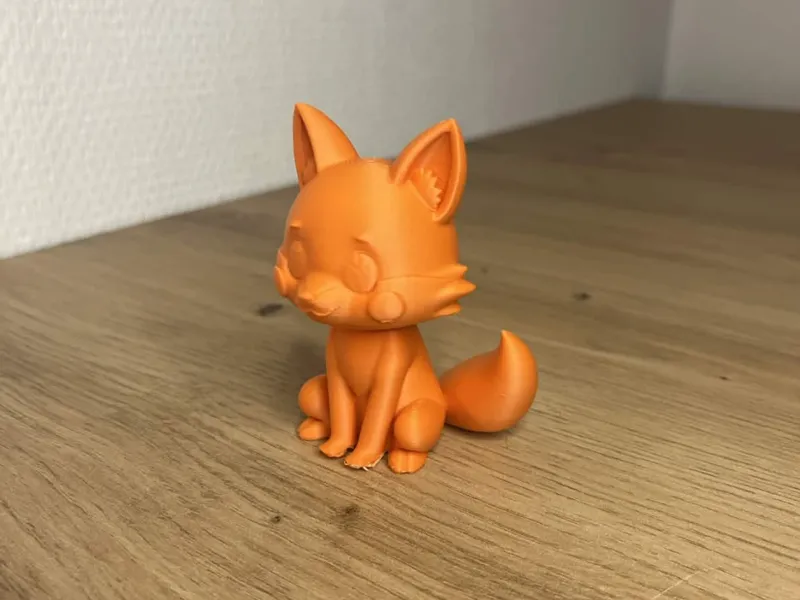 Cute Stylized Fox Figurine (Easy Print)