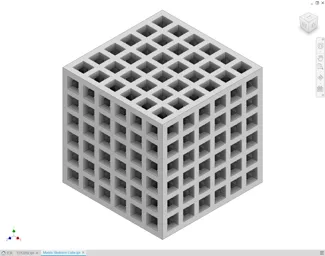 Matrix Skeleton Cube 矩阵镂空立方体