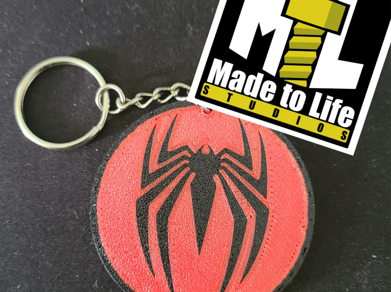 SpiderLogoKeychain