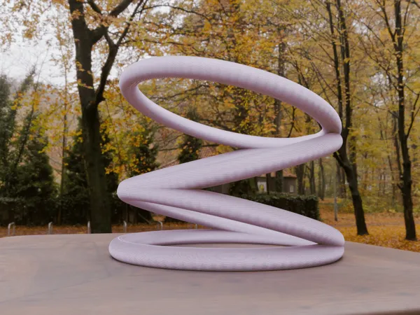 Sculpture cinétique abstraite