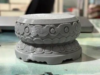 仿古手办佛像展示底座