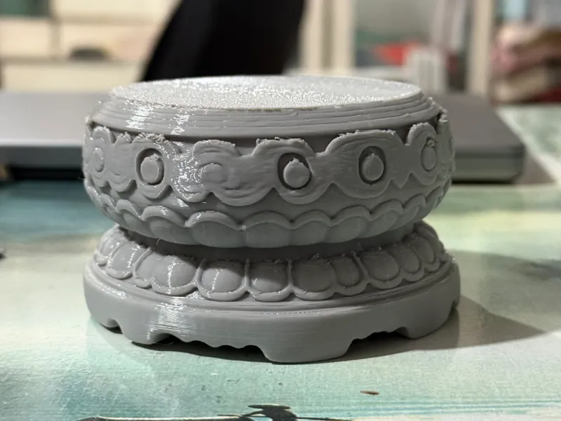 仿古手办佛像展示底座
