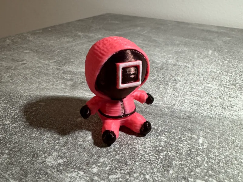 Squid game soldier guard doll