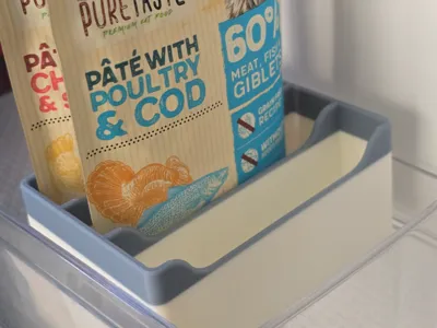 No More Messy Fridge! Cat Food Pouch Holder