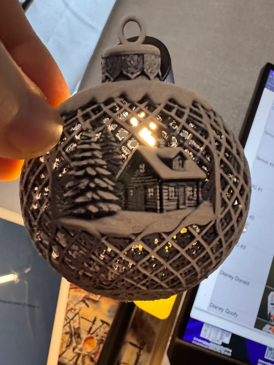 Christmas village bauble/ornament view 3
