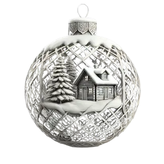 Christmas village bauble/ornament
