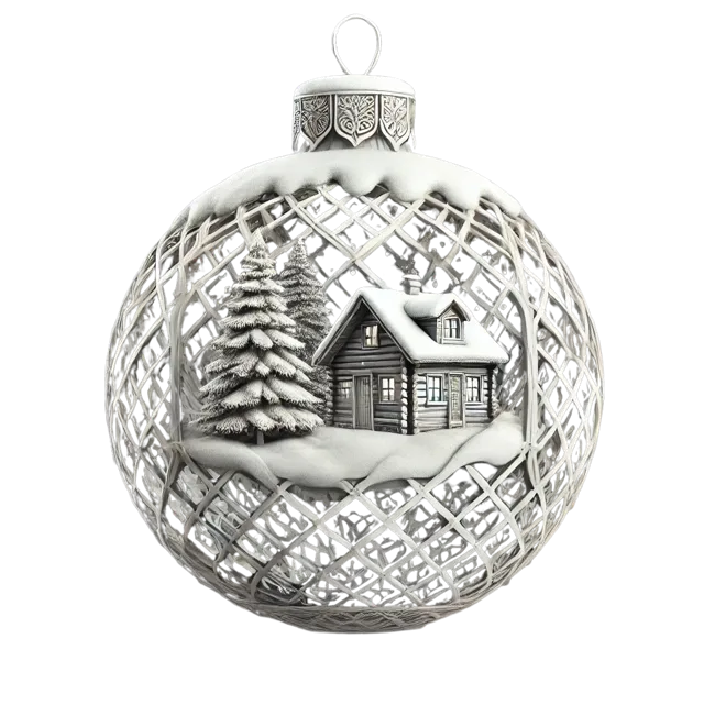 Christmas village bauble/ornament