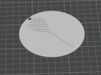 LAX goalie stick keychain