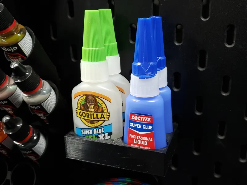 Skadis Super Glue Holder x4 (Gorilla) (Loctite)