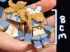 8cm tall Articulated Kagamine Rin & Len figure, keychain capable