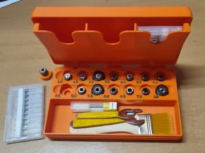 CNC ER11 collets and milling cutters box
