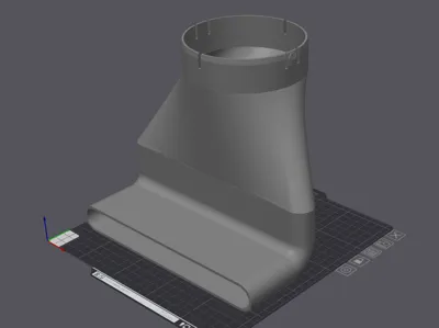 Attachment for climate hose 125 mm