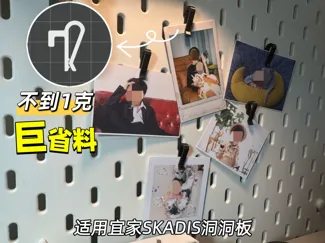 宜家SKADIS洞洞板 相片照片夹/便签纸夹 | IKEA SKADIS Photo clip