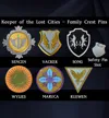 PETG - KOTLC Family Crest Pins - 1 Per Plate