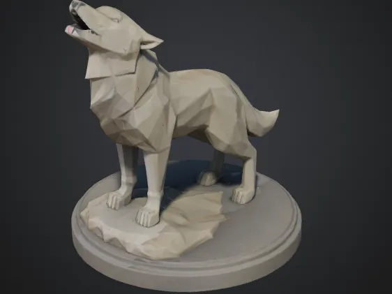 Loup - Low Poly