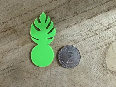 shopping cart coin - monstera leaf