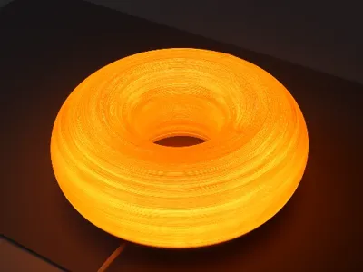 Orbit Glow Lamp – 3D Printed Donut Light