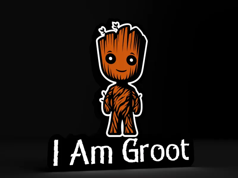 Groot Baby Lightbox | LED Lamp