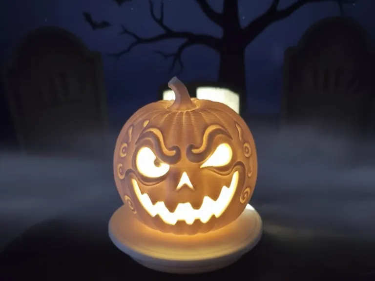 Halloween-Pumpkin Grimmig