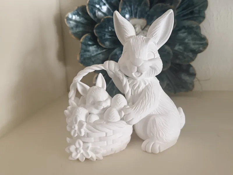Easter Rabbits and Basket