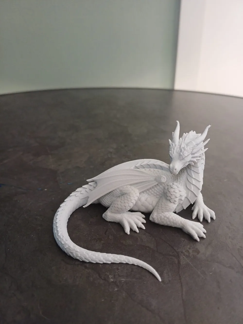 Detailed Fantasy Dragon Figurine - Free 3D Print Model - MakerWorld