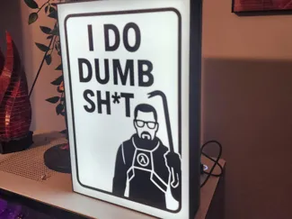Gordon Freeman Half-Life Light Box