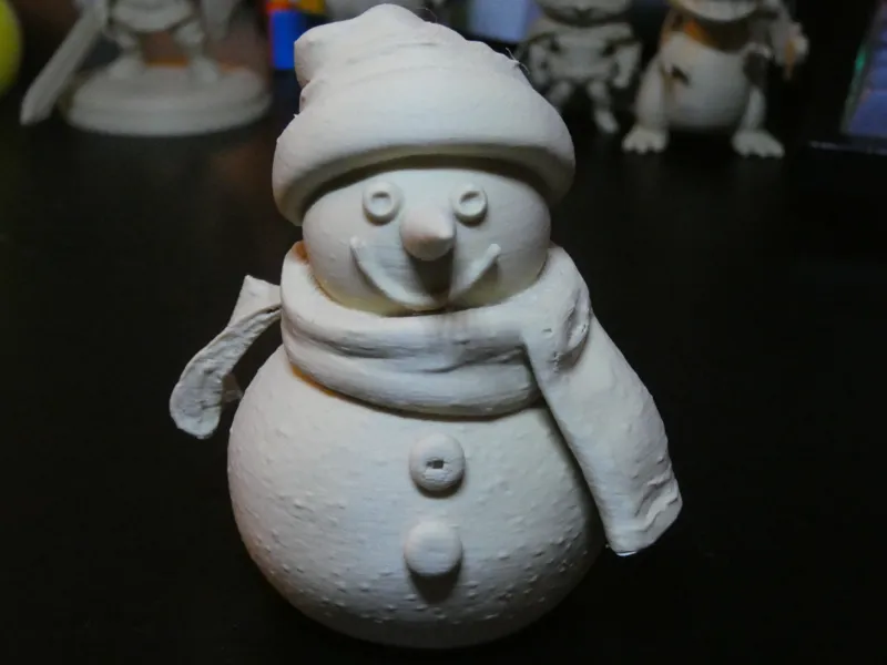 Cute Snowman with Cozy Yarn Look – Winter Decor