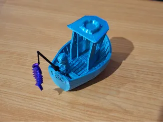 LEO the little fishing boat (rod adjustment)