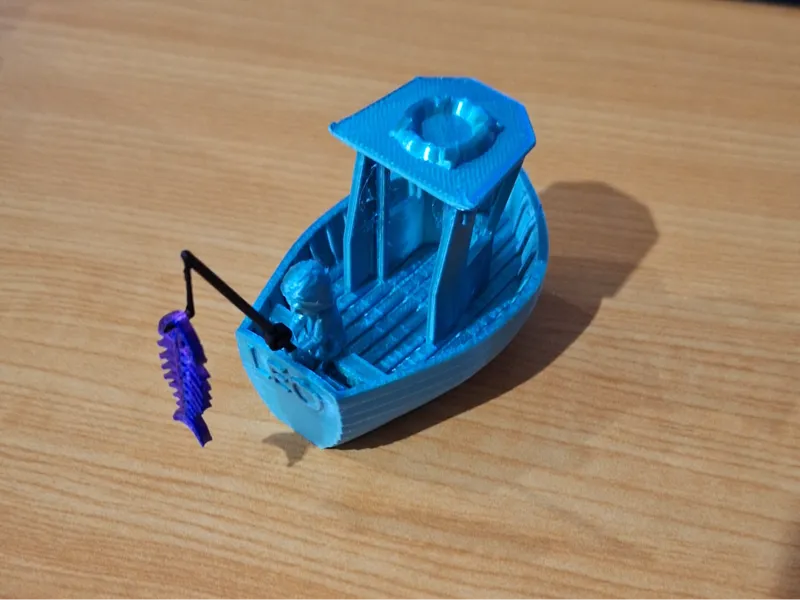 LEO the little fishing boat (rod adjustment)