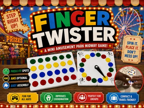 Figura decorativa: Finger Twister – Mini Amusement Park Game — referencia de MakerWorld