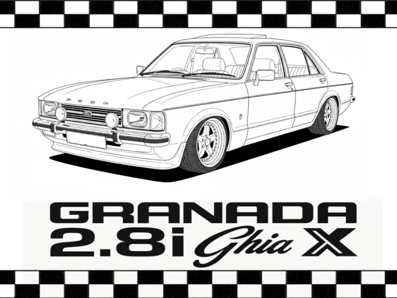 Hueforge Image Of A Ford Granada 2.8i Ghia X