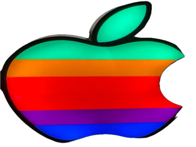 Vintage Apple Logo Light Box.