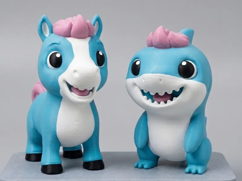 Lucky the Happy Horse & Ruffy the Happy Shark