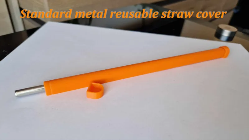 Reusable straw cover