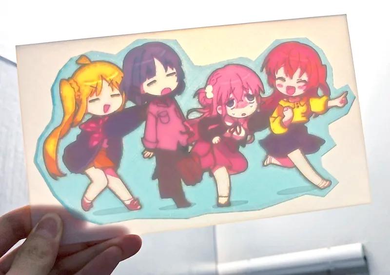 Bocchi the Rock! Full-Color Lithophane 孤独摇滚！全彩浮雕装饰画