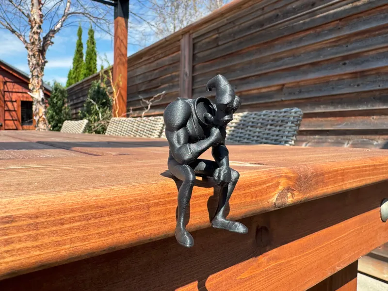 Sad Earthworm Jim - Ledge Sitter - Shelf Sitter