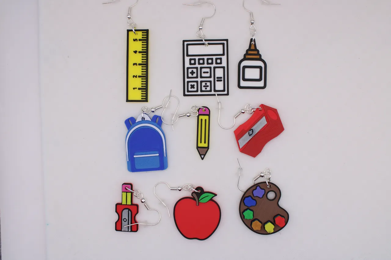 School Supply Earrings view 2