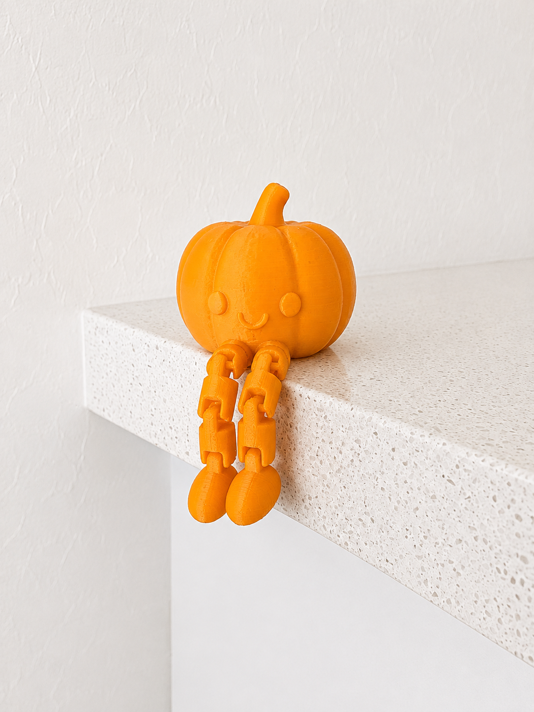 Pumpkin Articulated Flexi Leggy Shelf Sitter - 1