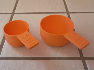 Measure Cups: ¼ cup, ½ cup