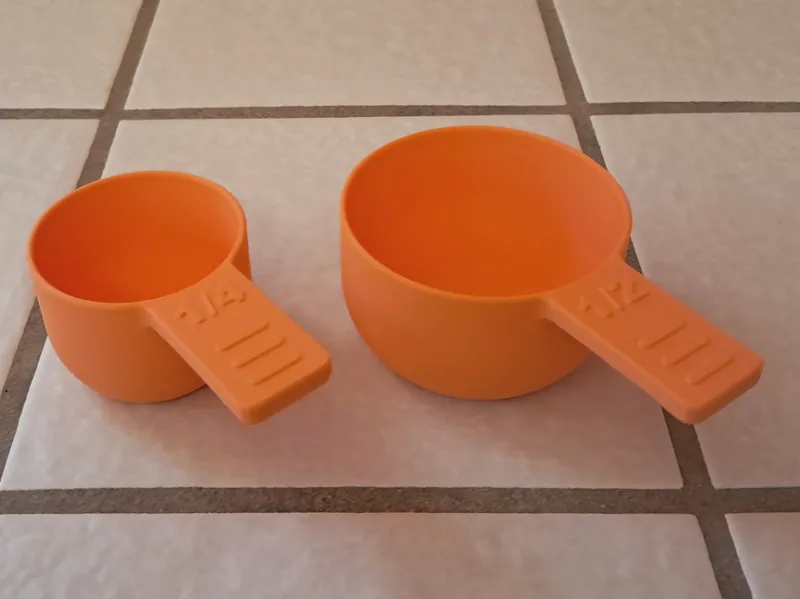Measure Cups: ¼ cup, ½ cup