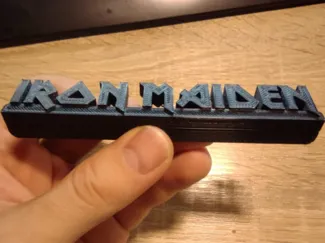 Iron Maiden sign stand