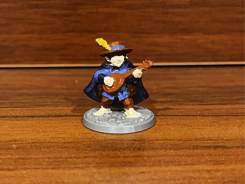 D&D Male Halfling Bard