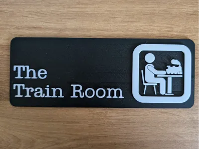 The Train Room Sign (The Office Inspired) 