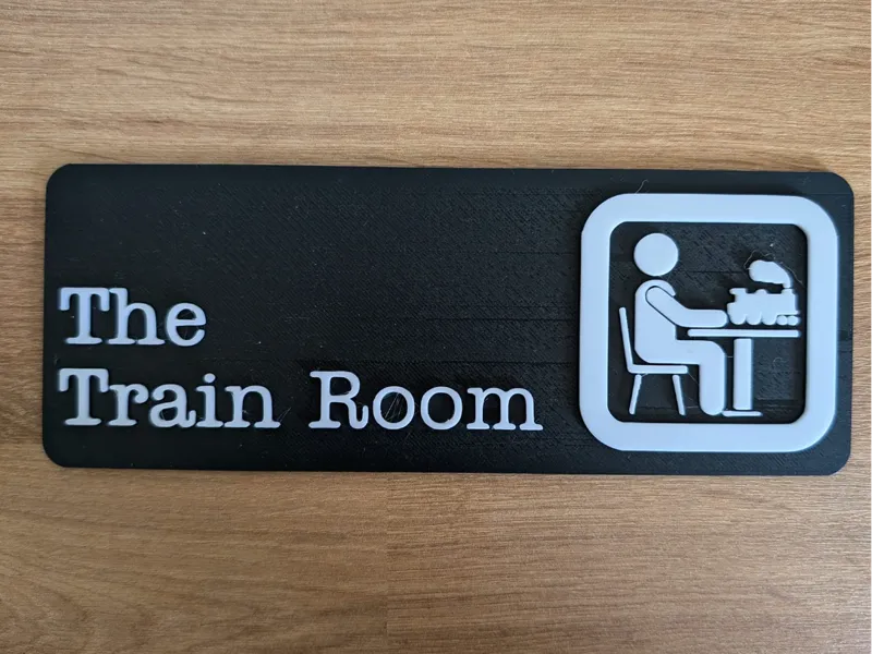 The Train Room Sign (The Office Inspired) 
