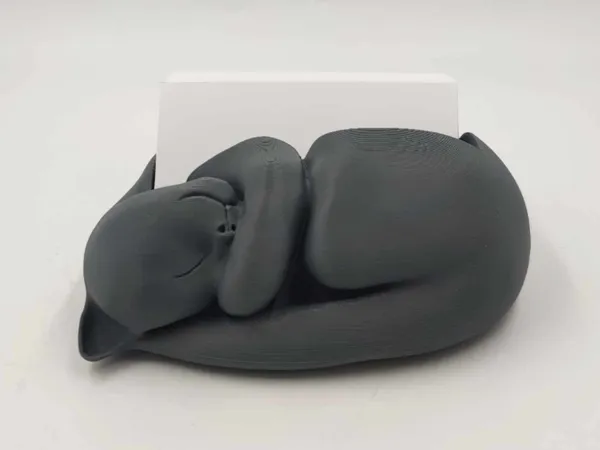 Porte-cartes de visite chat endormi