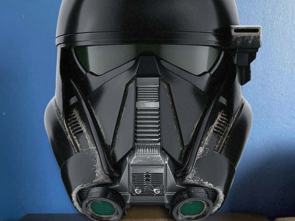 Star Wars Death Trooper Black Series helmet stand